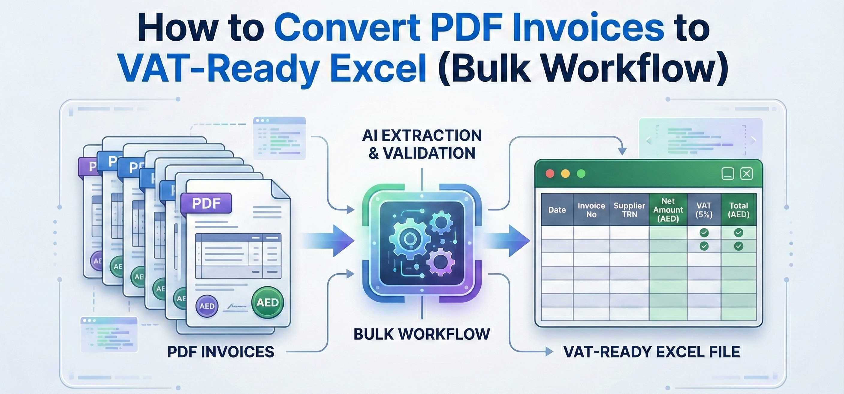 How to Convert PDF Invoices to VAT-Ready Excel (Bulk Workflow)